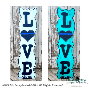 Porch Candy® Changeable Porch Sign Love First Responder