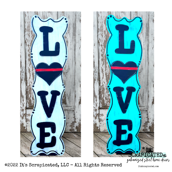 Porch Candy® Changeable Porch Sign Love First Responder