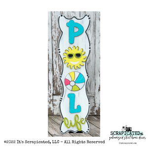 Porch Candy® Summer Changeable Porch Sign Pool Life Sun 