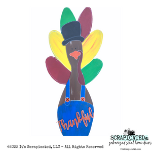 Porch Candy® Thanksgiving Changeable Porch Sign Thankful Turkey