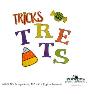 Porch Candy® Halloween Changeable Porch Sign Ticks & Treats Candy Corn