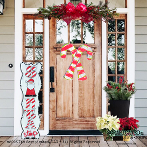 Christmas Door Hanger Candy Canes