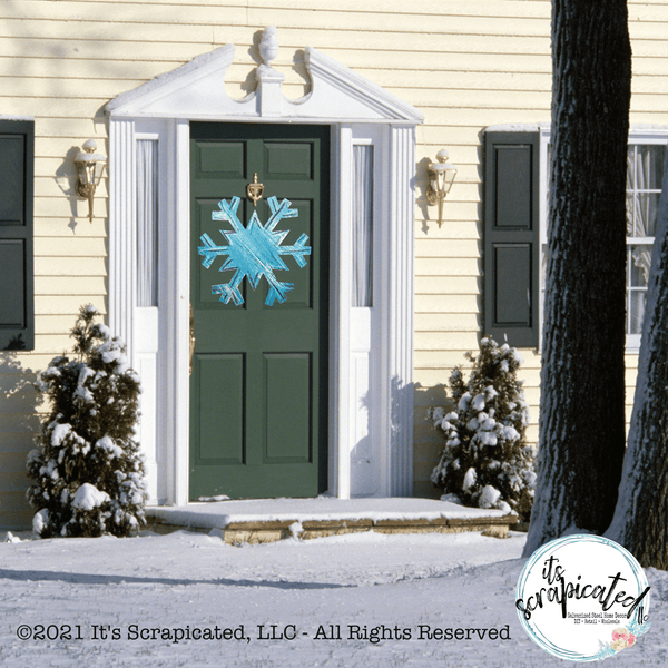 Winter Door Hanger Snowflake 