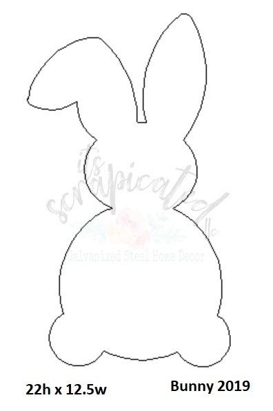 Bare Metal - Bunny Silhouette It's Scrapicated, LLC 