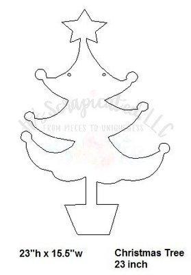 Bare Metal - Christmas Tree 23 Inch It's Scrapicated, LLC 