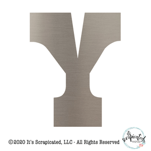 Bare Metal - Letter Y It's Scrapicated, LLC 
