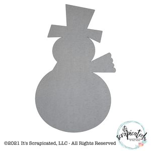 Bare Metal - Snowman With Scarf It's Scrapicated, LLC 