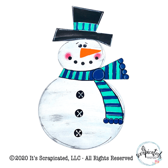 Bare Metal - Snowman With Scarf It's Scrapicated, LLC 