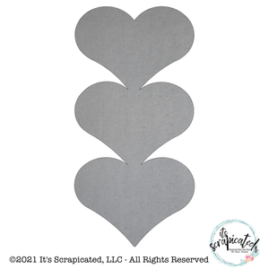 Bare Metal - Stacked Hearts It's Scrapicated, LLC 