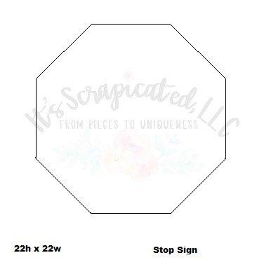 Bare Metal - Stop Sign-Candy Stop It's Scrapicated, LLC 
