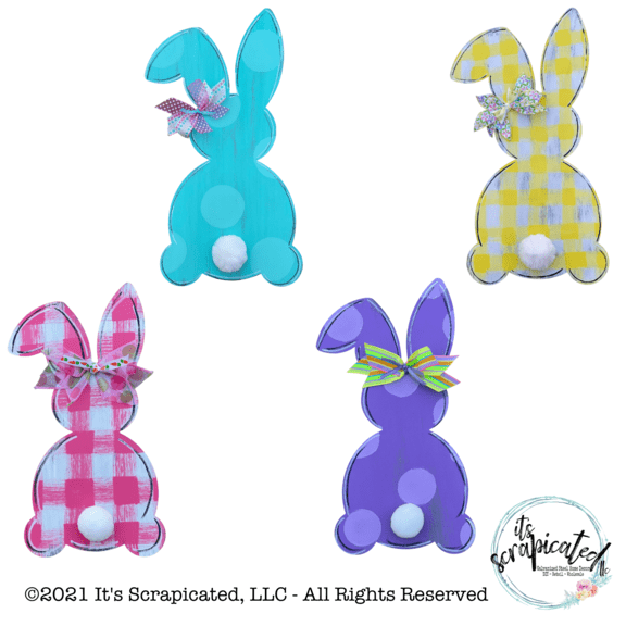 Easter Door Hanger Bunny Silhouette