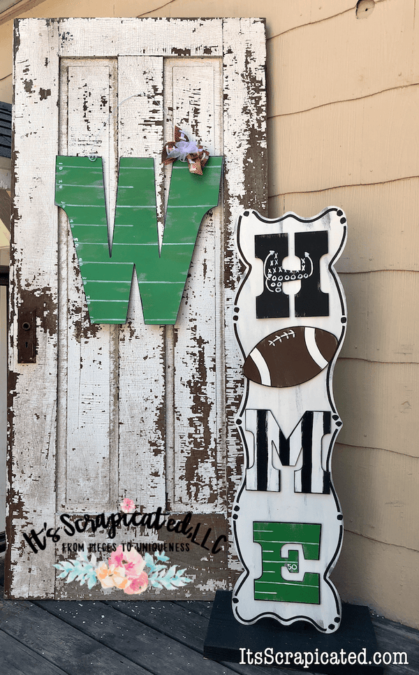 Porch Candy® Changeable Porch Sign Home Football