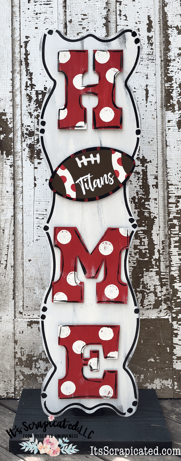 Porch Candy® Changeable Porch Sign Home Football
