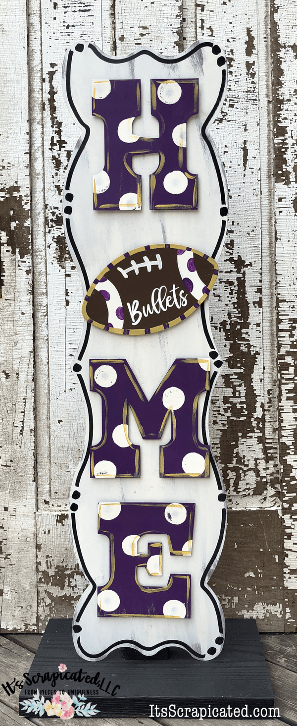 Porch Candy® Changeable Porch Sign Home Football