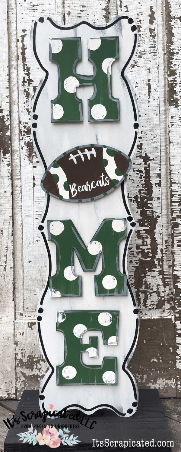 Porch Candy® Changeable Porch Sign Home Football