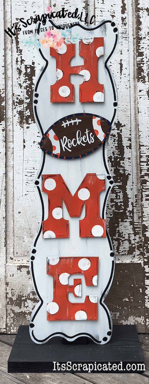 Porch Candy® Changeable Porch Sign Home Football