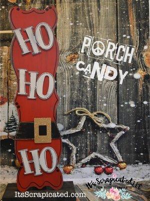 Porch Candy® Christmas Changeable Porch Sign Red & Lime Face Plate